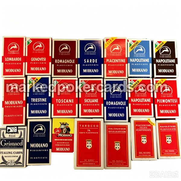Итальянская рентгеновская колода игральных карт MODIANO Piacentine