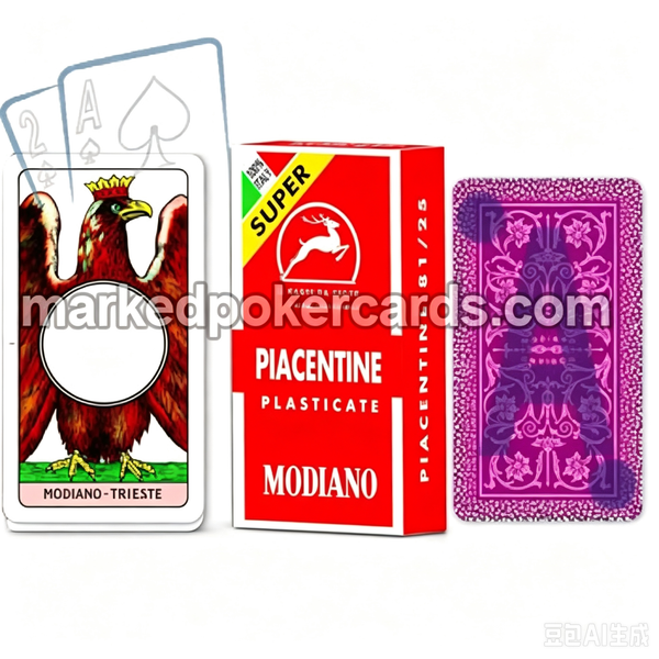 Итальянская рентгеновская колода игральных карт MODIANO Piacentine