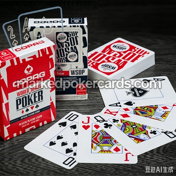 Пластиковые игральные карты Copag WSOP с индивидуальной маркировкой
